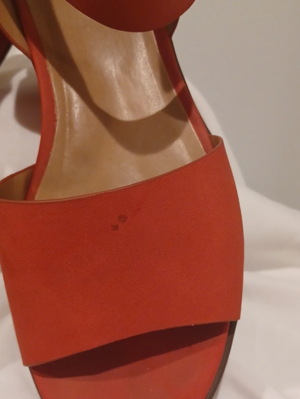 Naturalizer Women's Reddish Pink Platform Sandals with Ankle Strap